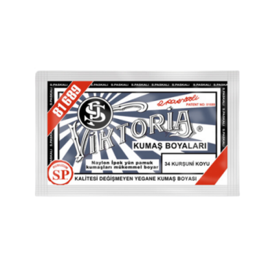 Viktoria Kurşuni Koyu Kumaş Boyası 10 gr