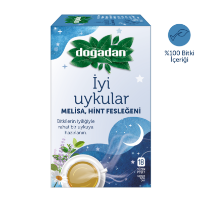 Doğadan Melisa ve Hint Fesleğenli İyi Uykular Çayı 18 Süzen Poşet