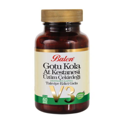 Balen Gotu Kola&At Kestanesi&Üzüm Çekirdeği Ekstraktı Kapsül