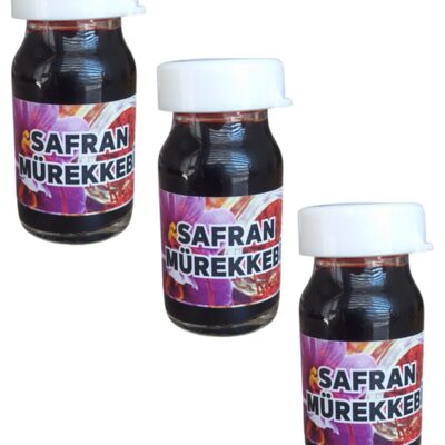 3 Adet Kırmızı Safran Mürekkebi Zaferan Zafran Geleneksel Yöntem 10 ml