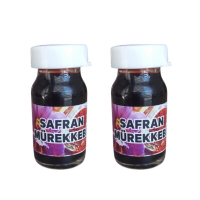 2 Adet Kırmızı Safran Mürekkebi Zaferan Zafran Geleneksel Yöntem 10 ml